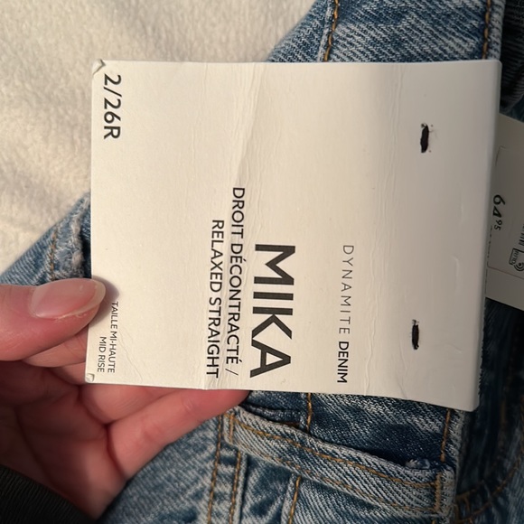 Dynamite Mika Relaxed Straight Mid Rise Jeans - Picture 4 of 4